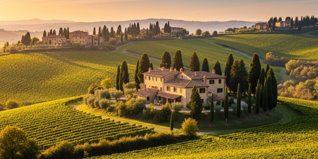 Tuscany, Italy_ Timeless Elegance Amid Vineyards and Villas
